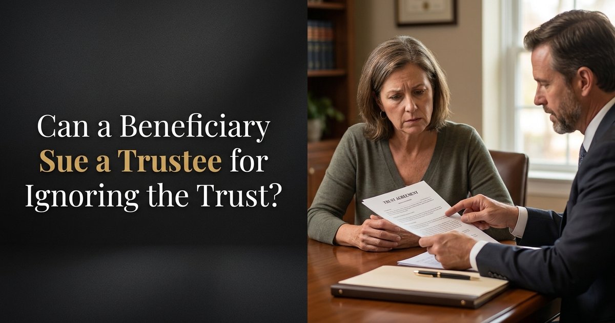 Can a South Carolina Trust Beneficiary Sue a Trustee for Ignoring the Trust Terms?